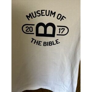 m museum of the bible white kids grahic t-shirt 100%cotton cap short sleeves